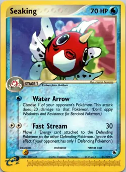 Seaking 21/109 Ruby and Sapphire NM Pokemon TCG - Image 1