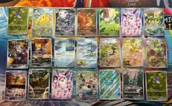 Pokemon Card Lot Full Art Alt Art Fire Lillie’s Vulpix Steelix Pikachu 21 Cards - Image 1