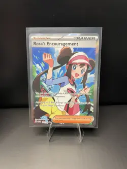 Pokemon Rosa's Encouragement Full Art Rare Holo Card 114/088 NM - Image 1