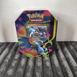 Pokemon Mega Charizard Tin Standard Card Storage Multicolor 2022 - Image 1