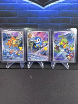 Piplup 042 + Chimchar 041 + Turtwig 040 - First Partner Pokemon Cards - Image 1