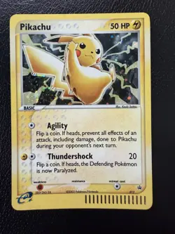 Pikachu 012 Black Star Promo 2003 E Reader Series Holo Pokemon With Swirl🌀LP - Image 1