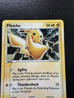 Pikachu 012 Black Star Promo 2003 E Reader Series Holo Pokemon With Swirl🌀LP - Image 2
