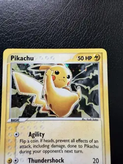 Pikachu 012 Black Star Promo 2003 E Reader Series Holo Pokemon With Swirl🌀LP - Image 5