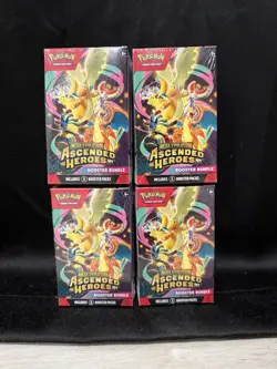 Pokemon TCG: Mega Evolution-Ascended Heroes Booster Bundle (6 Packs) Lot Of 4 - Image 1