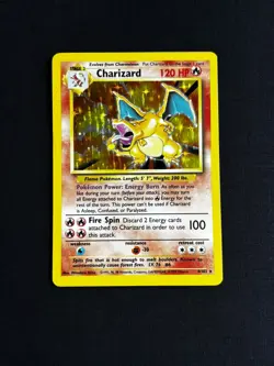 VINTAGE 1999 Pokemon Base Set CHARIZARD 4/102 Holo Rare + FULL EVOLUATION LINE - Image 1