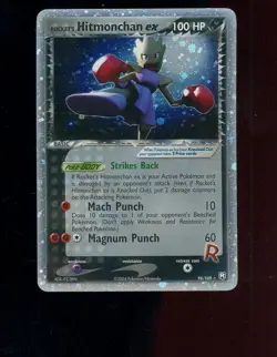 Pokemon Rocket's Hitmonchan ex EX Team Rocket Returns 98/109 Holo - Image 1