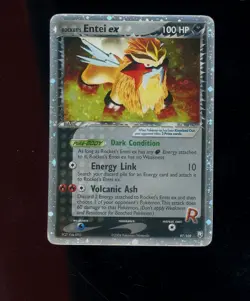 Rocket's Entei ex 97/109 Team Rocket Returns Holo Pokemon Ultra Rare TCG - Image 1
