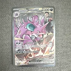 Pokemon Team Rocket's Nidoking ex Destined Rivals Holo Rare 233/182 330 HP - Image 1