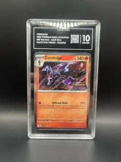 2025 Pokemon Ceruledge Phantasmal Flames Staff Promo TAG 10 - Image 1