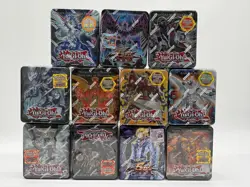 YU-GI-OH! VINTAGE TIN LOT OF 11 GALAXY EYES PHOTON DRAGON/EARTHBOUND/JACK - Image 1