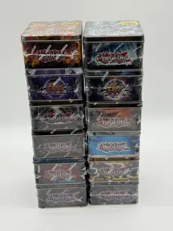 YU-GI-OH! VINTAGE TIN LOT OF 12 MAJESTIC STAR DRAGON/ILLUMIKNIGHT/JACK - Image 3
