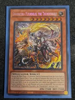 Dogmatika Fleurdelis, the Thunderbolt DOOD-EN026 Secret Rare 1st Ed NM Yu-Gi-Oh! - Image 1