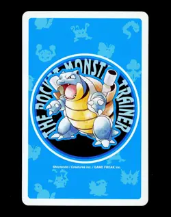 Pokemon RHYHORN Japanese BLUE Blastoise Deck 6 of Hearts POKER Card #111 - MINT - Image 2