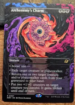 ARCHENEMY'S CHARM Borderless - Edge of Eternities - MTG Magic: the Gathering - Image 1