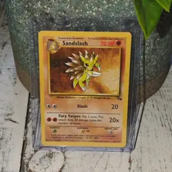 Pokemon Sandslash Fossil 41/62 Regular Uncommon 70 HP English TCG Card - Image 1