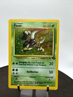 1999 Jungle Set Pinsir Holo 9/64 Rare WOTC Pokemon Card TCG -Original - Image 1