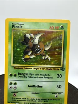 1999 Jungle Set Pinsir Holo 9/64 Rare WOTC Pokemon Card TCG -Original - Image 2