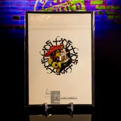 Daki Premium Waifu Trading Card A6 Oversized Black Glitter Frame Demon Slayer - Image 2