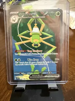 Pokemon TCG Spidops EX Scarlet & Violet Base Set Illustration Rare Card 243/198 - Image 1