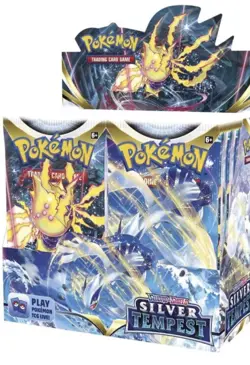 Pokemon Sword & Shield Art Silver Tempest Booster Box - 36 Cards Sealed TCG - Image 1