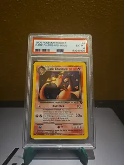 Pokemon Dark Charizard Holo Rare TCG Unlimited Card 4/82 PSA 6 - Image 1