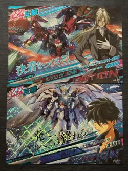 [SALE] VS2-076 Wing Zero & Heero Yui / VS2-077 Epyon CP Gundam Try Age Card - Image 1
