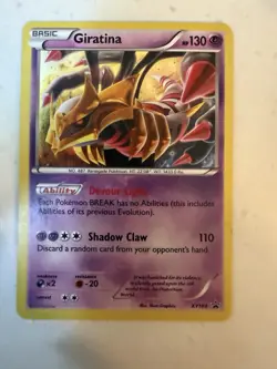 Giratina XY184 XY Promo Holo Basic Dragon Pokemon Card HP 130 Shadow Claw - Image 1