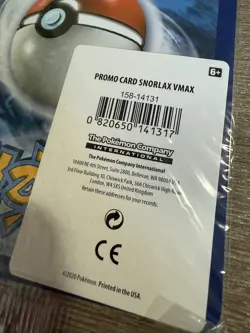 Snorlax VMAX JUMBO Card 142/202 Stamped Gamestop Promo Pokemon Sword & Shield - Image 4