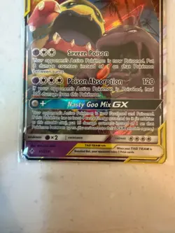 Muk & Alolan Muk GX 61/214 TAG TEAM GX Holo Basic Poison Pokemon Card HP 270 - Image 3