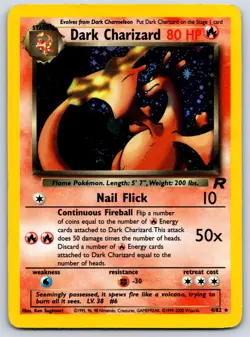 Dark Charizard (4) (Holo Rare) Team Rocket 04/82 Pokemon Card HP - Image 1