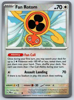 Fan Rotom (Master Ball) SV: Prismatic Evolutions 085/131 Pokemon Card NM - Image 1