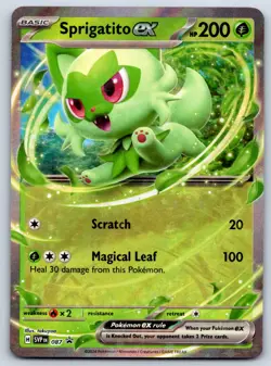 Sprigatito ex (Holo) SV: Scarlet & Violet Promo Cards 087 Pokemon Card NM - Image 1