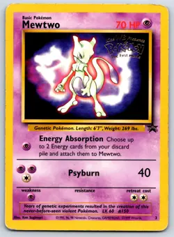 Mewtwo - WB Kids Movie 3 Black Star Promo Pokemon Card MP - Image 1