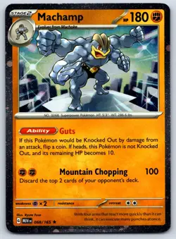 Machamp (Cosmos Holo) Scarlet Violet 151 EN 068/165 Pokemon Card NM - Image 1