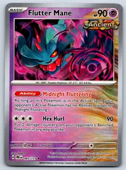 Flutter Mane (Poke Ball) Prismatic Evolutions 043/131 Pokemon Card NM - Image 1