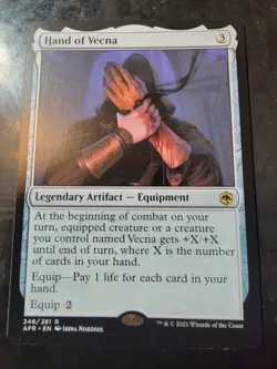 Hand of Vecna 246/281 Rare AFR Magic the Gathering MTG - Image 1