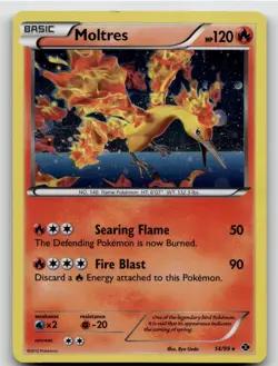 MOLTRES 14/99 RARE HOLO NEXT DESTINIES POKEMON NEAR MINT - Image 1