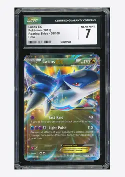 Pokemon CGC 7 Latios EX Ultra Rare 2015 58/108 Roaring Skies English - Image 1