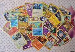 🔥Pokemon Card Lot Fire Holo Reverse Holo 2020 Lugia 30 Sleeved Cards 👍📈 - Image 5