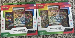 Pokemon First Partner Illustration Collection Series 1 NEW 2 Sealed Boxes - Image 1