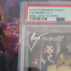 Pokemon Mimikyu V TG16/TG30 Brilliant Stars Trainer Gallery Full Art Holo PSA 9 - Image 3