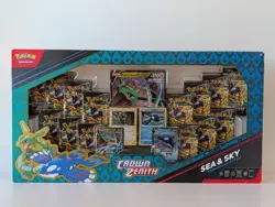 Pokemon - Crown Zenith 14 x Booster Pack s - Sea and Sky Collection Box - Sealed - Image 1