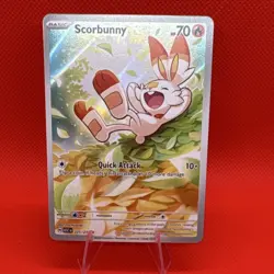 Pokemon TCG Scorbunny 225/217 ASC Basic Holo 70 HP English - Image 1