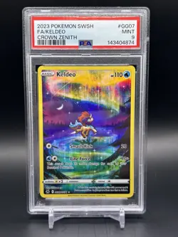Pokemon Keldeo GG07/GG70 Crown Zenith: Galarian Gallery Holo PSA 9 - Image 1