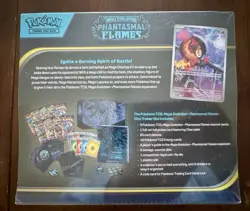 Pokemon Mega Evolution Phantasmal Flames ETB- WRAP TORN / BOX DAMAGE SEE PICS - Image 2