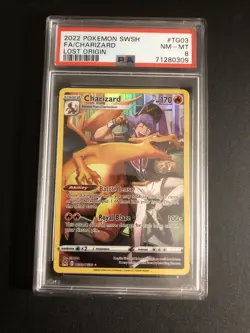 🔥Pokemon 2022 Lost Origin Charizard Full Art-TG03-Ultra Rare-PSA 8-Mint🔥 - Image 4