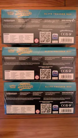 x3 SEALED Non Pokemon Center Ascended Hero’s ETB's - Image 5