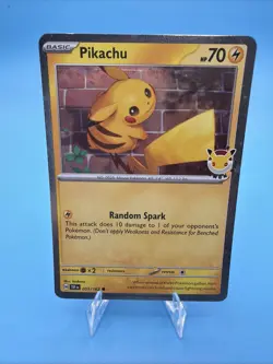 SWIRL 🌀 Pikachu 051 /162 2026 Pokemon Day 30th Anniversary Promo Cosmos - Image 3