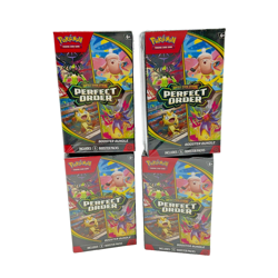 Lot of (4) Pokemon TCG Mega Evolution Perfect Order Booster Bundles SEALED - Image 1
